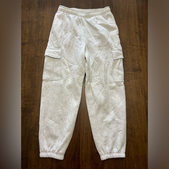 Tuff Athletics Women’s Cargo Joggers NWOT Light Grey Soft Lounge Pants Size M - Picture 5 of 16